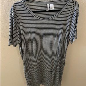 gray striped T-shirt dress!